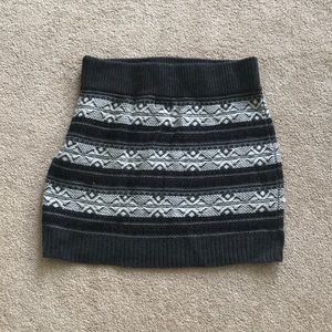 “Sweater” material skirt